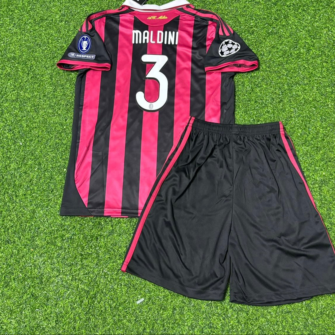 Paolo Maldini AC Milan 2008-2009 Final Season Kids Home Retro Football Jersey
