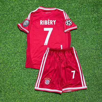 Bayern Munich 2013 Champions League Final Kids Retro Jersey – Franck Ribery 7