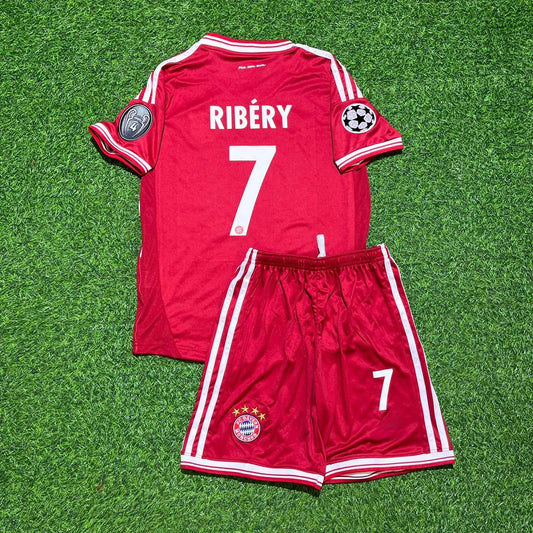 Bayern Munich 2013 Champions League Final Kids Retro Jersey – Franck Ribery 7