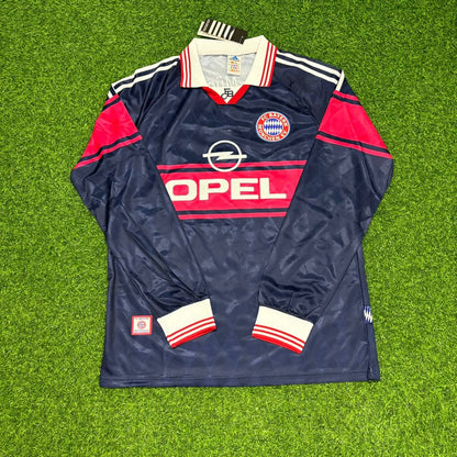 Bayern Munich 1997/98 Long Sleeve Home Retro Jersey – Carsten Jancker