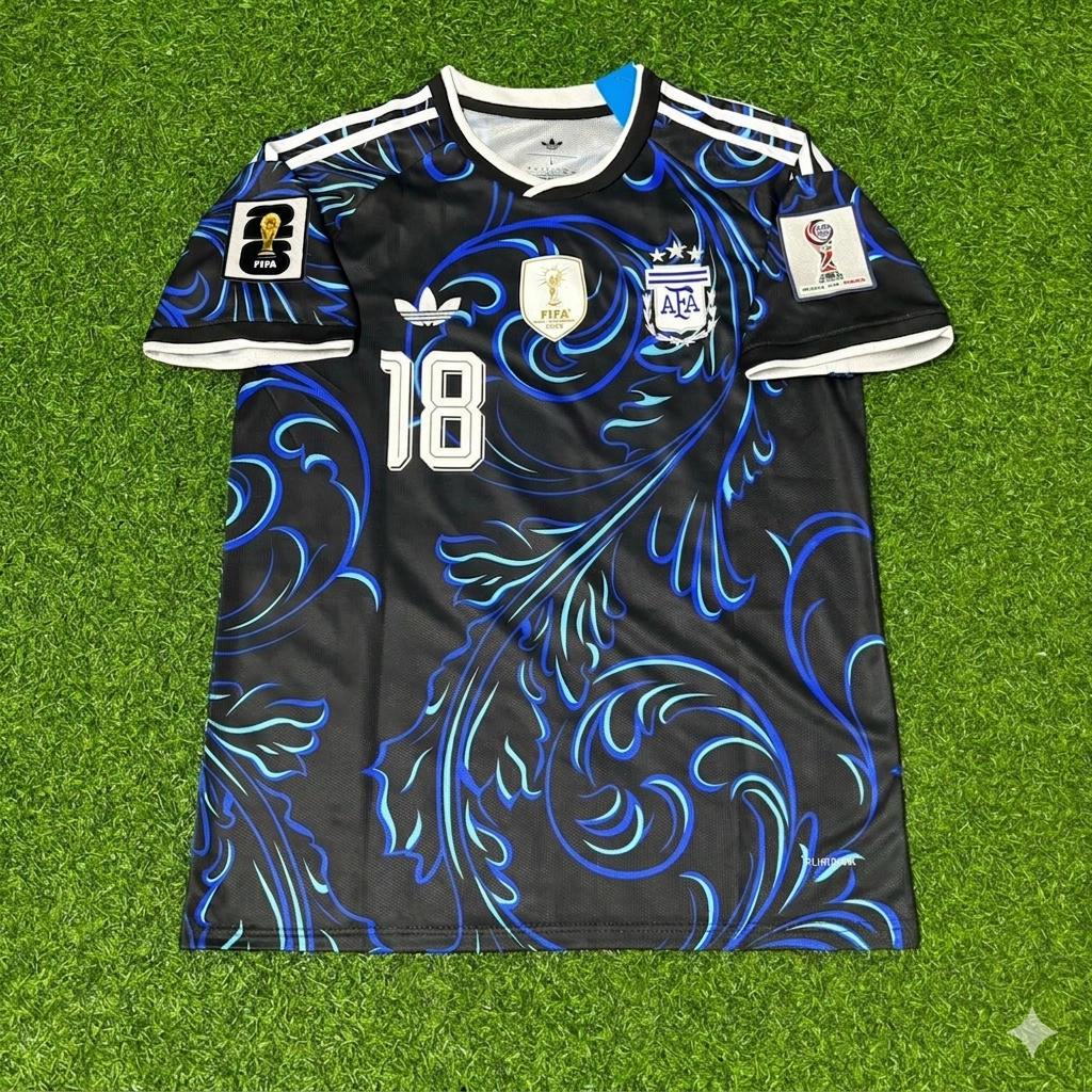 Nico Paz #18 Argentina 2026 World Cup New Season Football Jersey Kit
