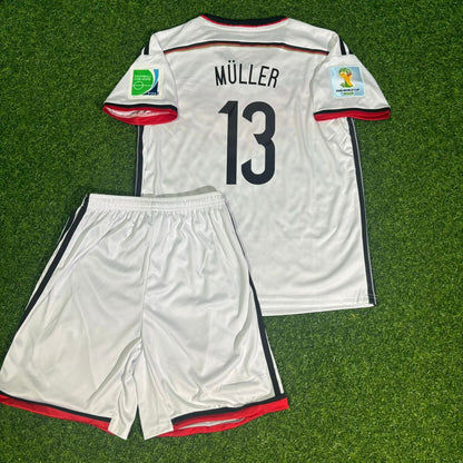 Thomas Müller Deutschland WM 2014 Retro Kinder Fußballtrikot
