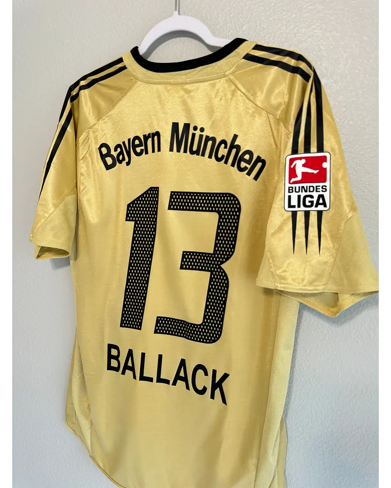 Michael Ballack Bayern Munich Retro Golden 2004/05 Jersey Trikot
