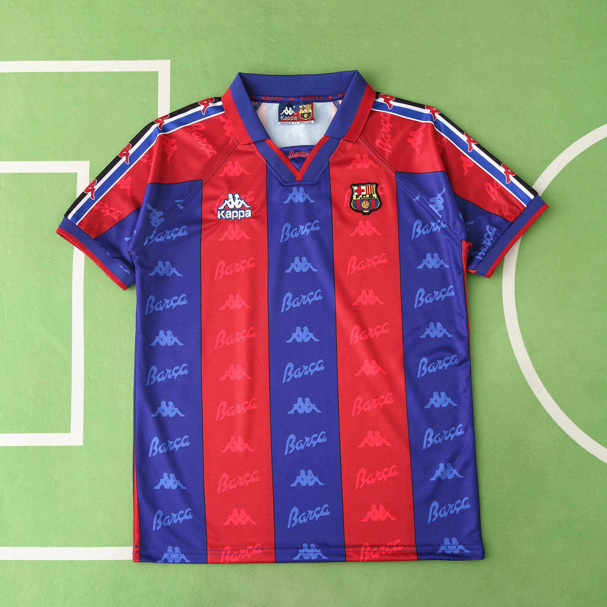 FC Barcelona 1996-1997 Season Home Retro Football Jersey Trikot Maillot