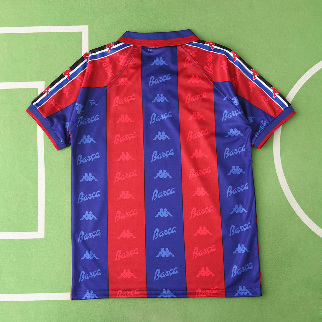 FC Barcelona 1996-1997 Season Home Retro Football Jersey Trikot Maillot