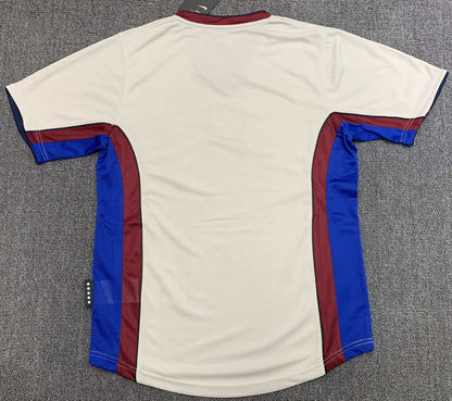 FC Barcelona 1998-1999 Season Away White Retro Football Jersey Trikot Maillot