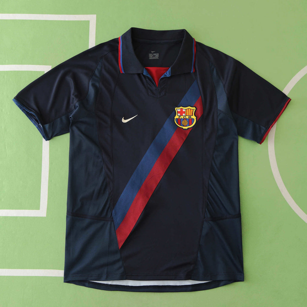 FC Barcelona 2002-2003 Season Third Retro Football Jersey Trikot Maillot