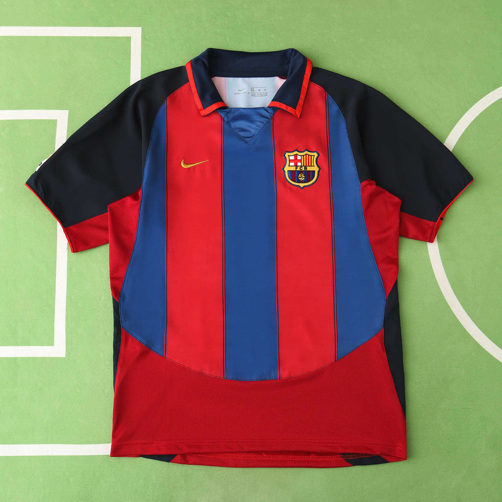 FC Barcelona 2003-2004 Season Home Retro Football Jersey Trikot Maillot