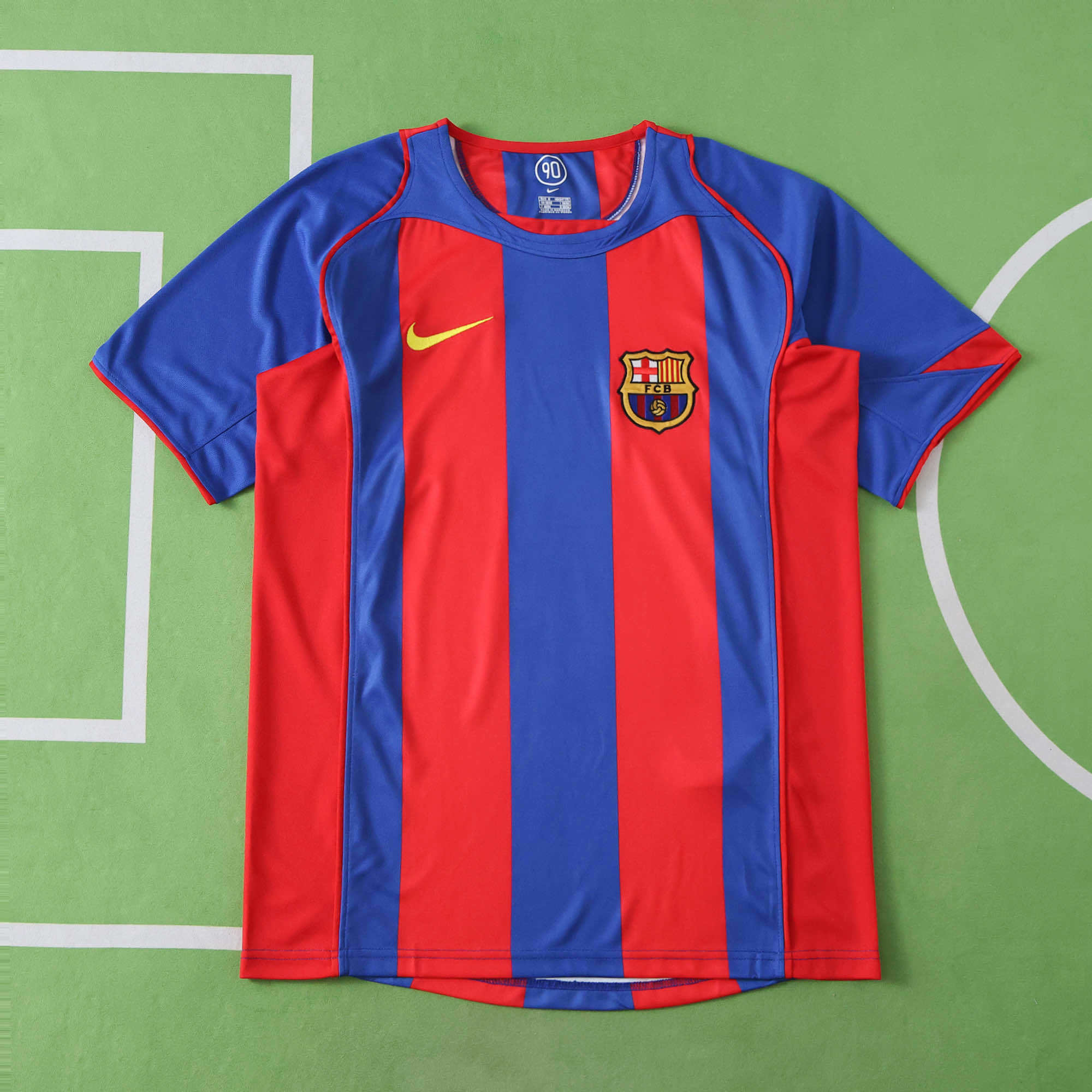 FC Barcelona 2004-2005 Season Home Retro Football Jersey Trikot Maillot