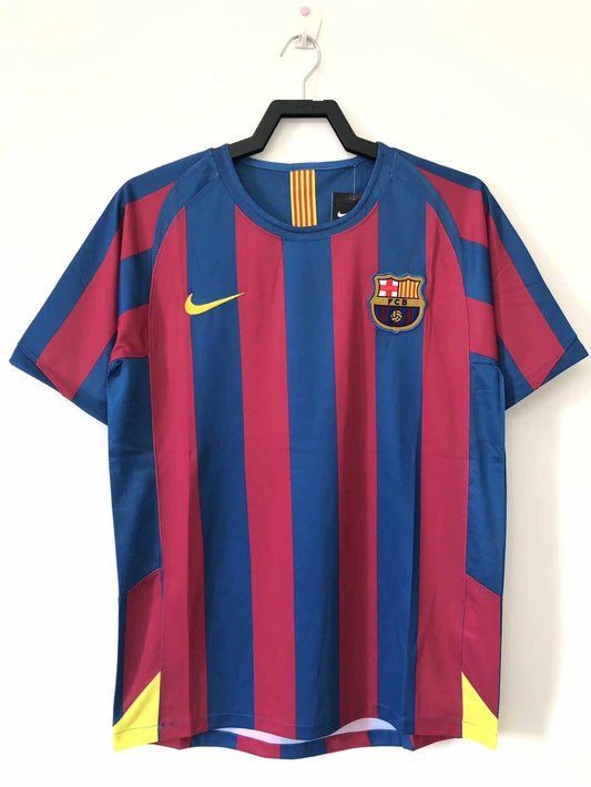 FC Barcelona 2005-2006 Season Home Retro Football Jersey Trikot Maillot