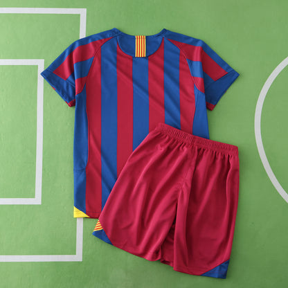 Barcelona 2006/07 Heim Kinder Trikot Fußballhemd