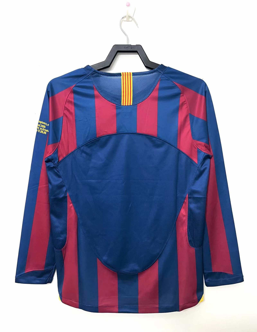 FC Barcelona 2005-2006 Season Home Retro Long Sleeve Football Jersey Trikot Maillot