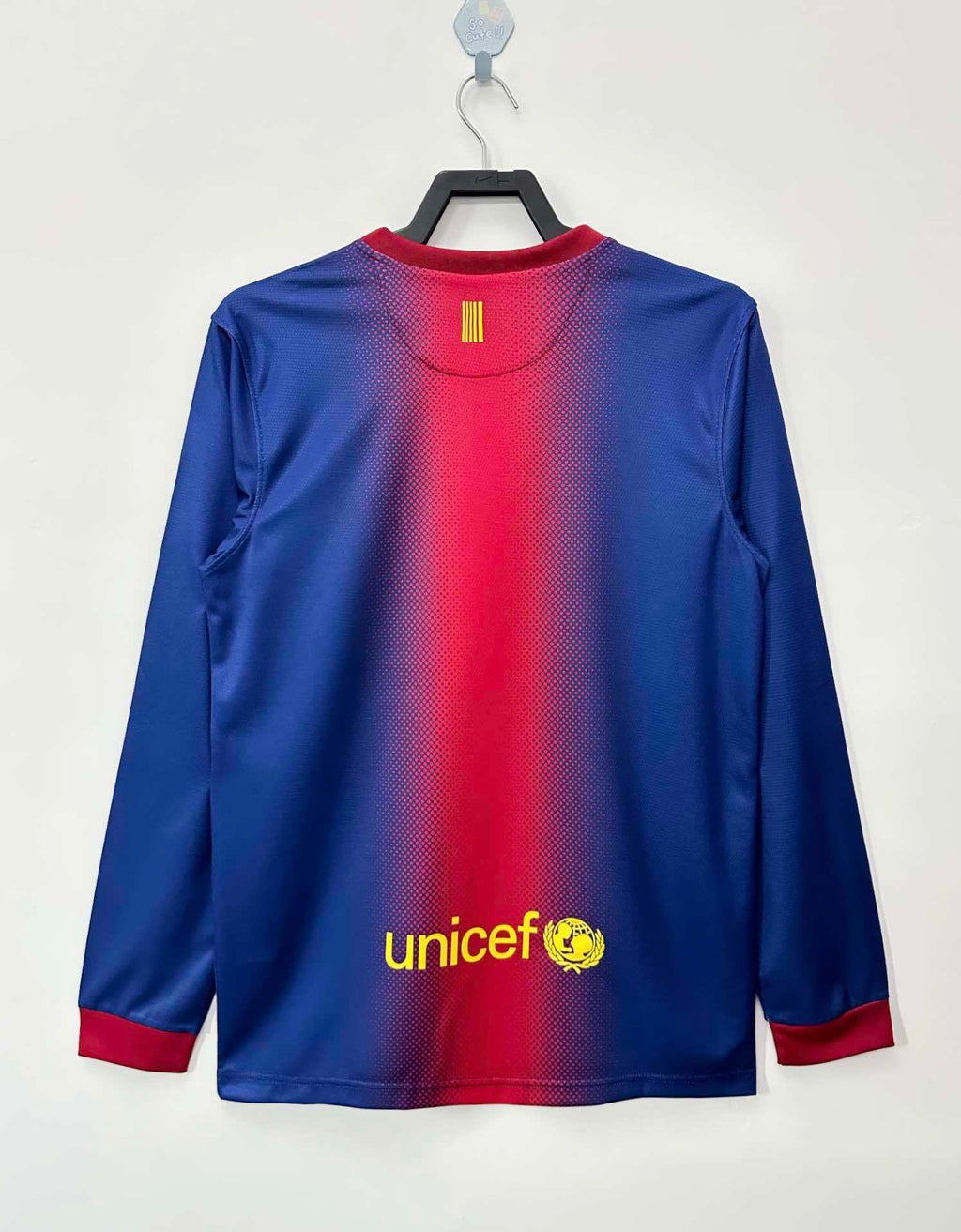Barcelona 2012-2013 Season Homem Long Sleeve Retro Football Jersey Trikot Maillot