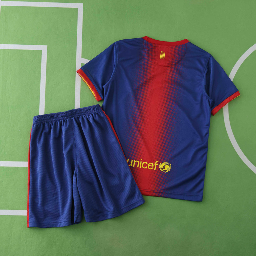 Barcelona 2012-2013 Season Kids Home Retro Football Jersey Trikot Maillot