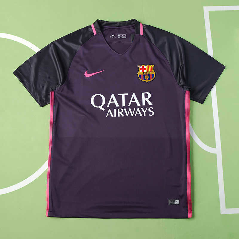 FC Barcelona 2016-2017 Season Away Retro Football Jersey Trikot Maillot