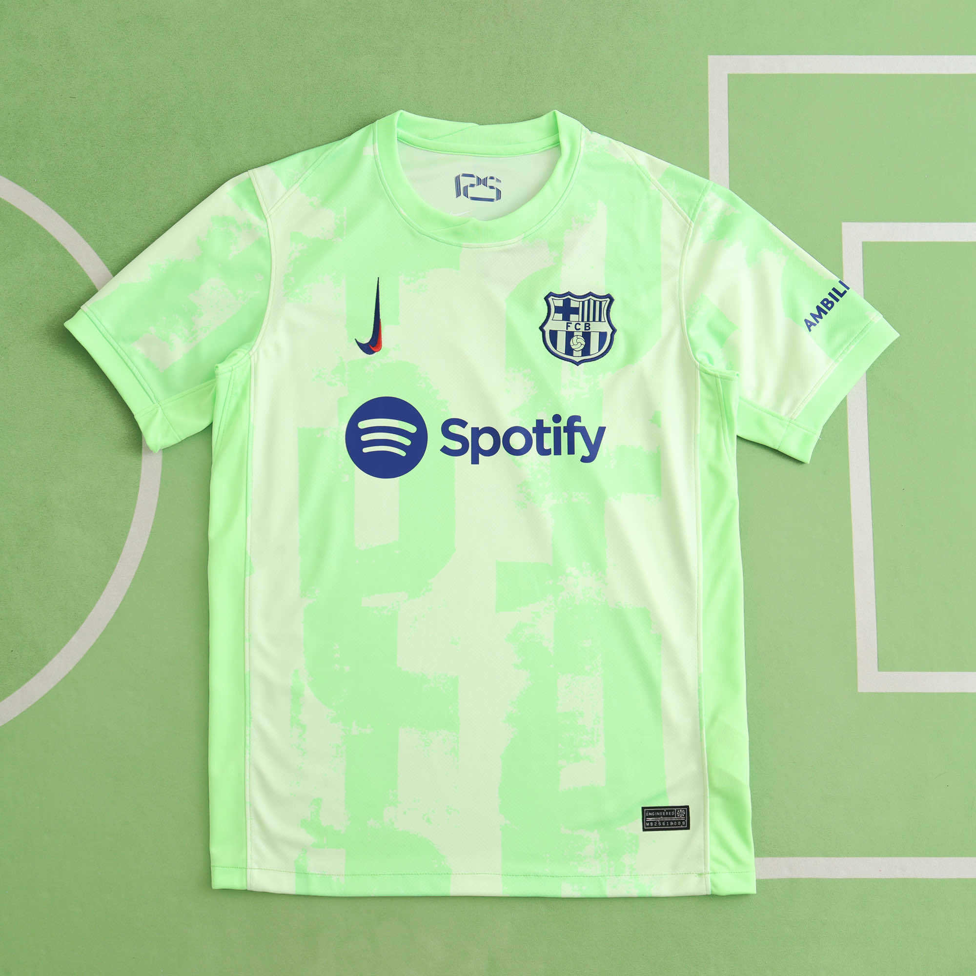 FC Barcelona 2024-2025 Season Third Green Football Jersey Trikot Maillot