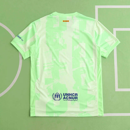Tercera camiseta de fútbol verde del FC Barcelona temporada 2024-2025 Trikot Maillot