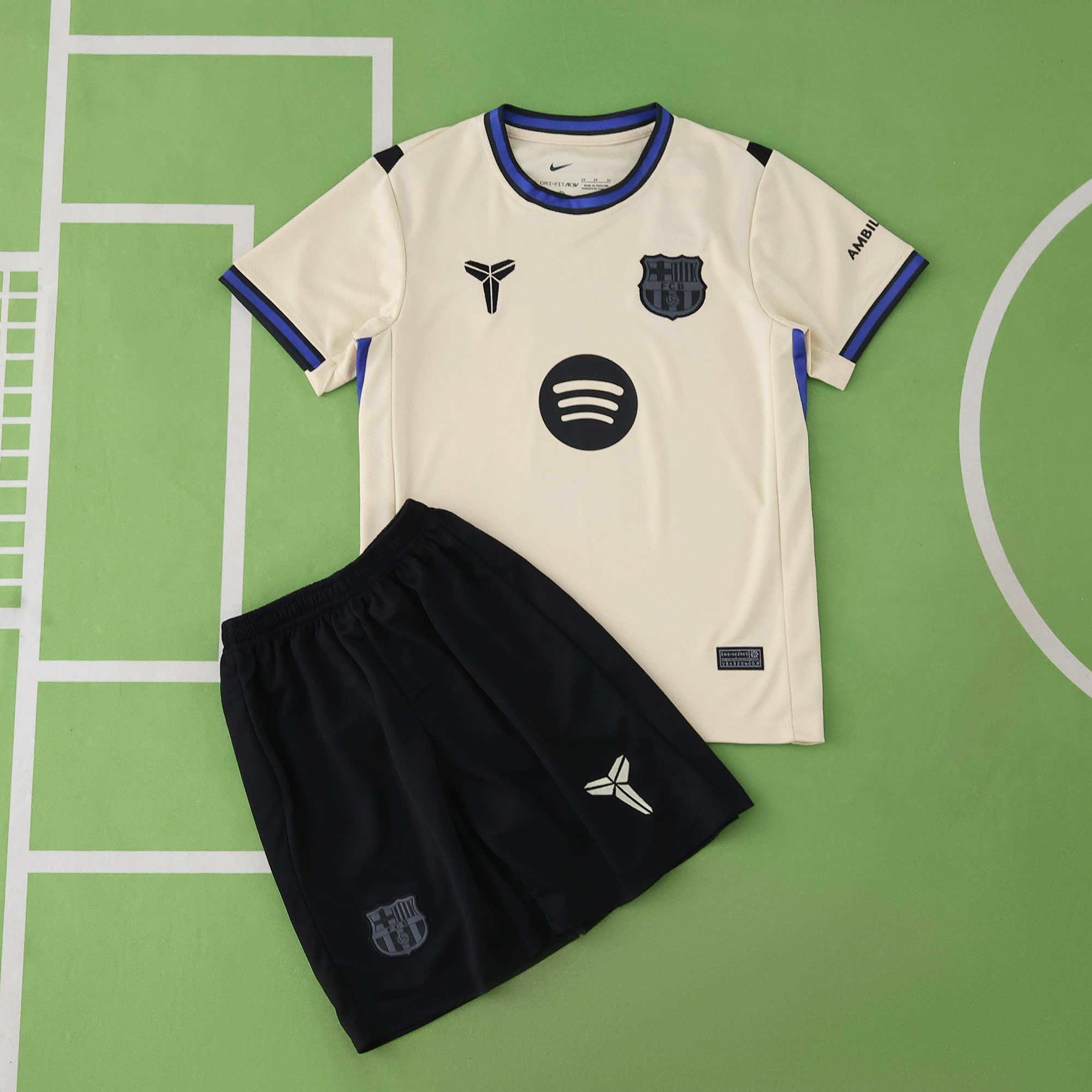 FC Barcelona 2025-2026 Season Away Kids Football Jersey Trikot Maillot