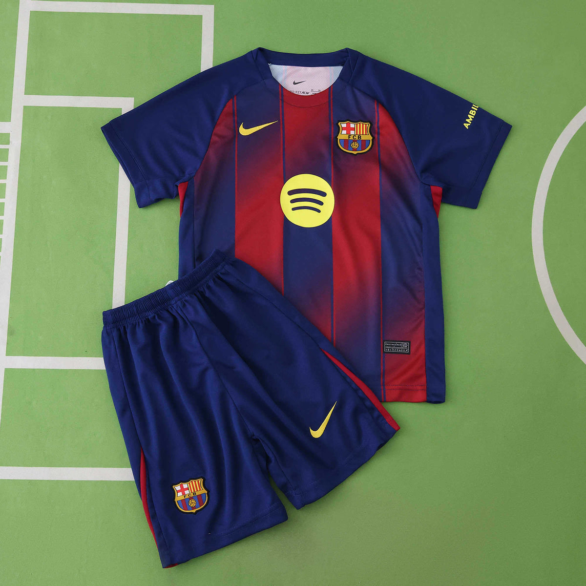 FC Barcelona 2025-2026 Season Home Kids Football Jersey Trikot Maillot