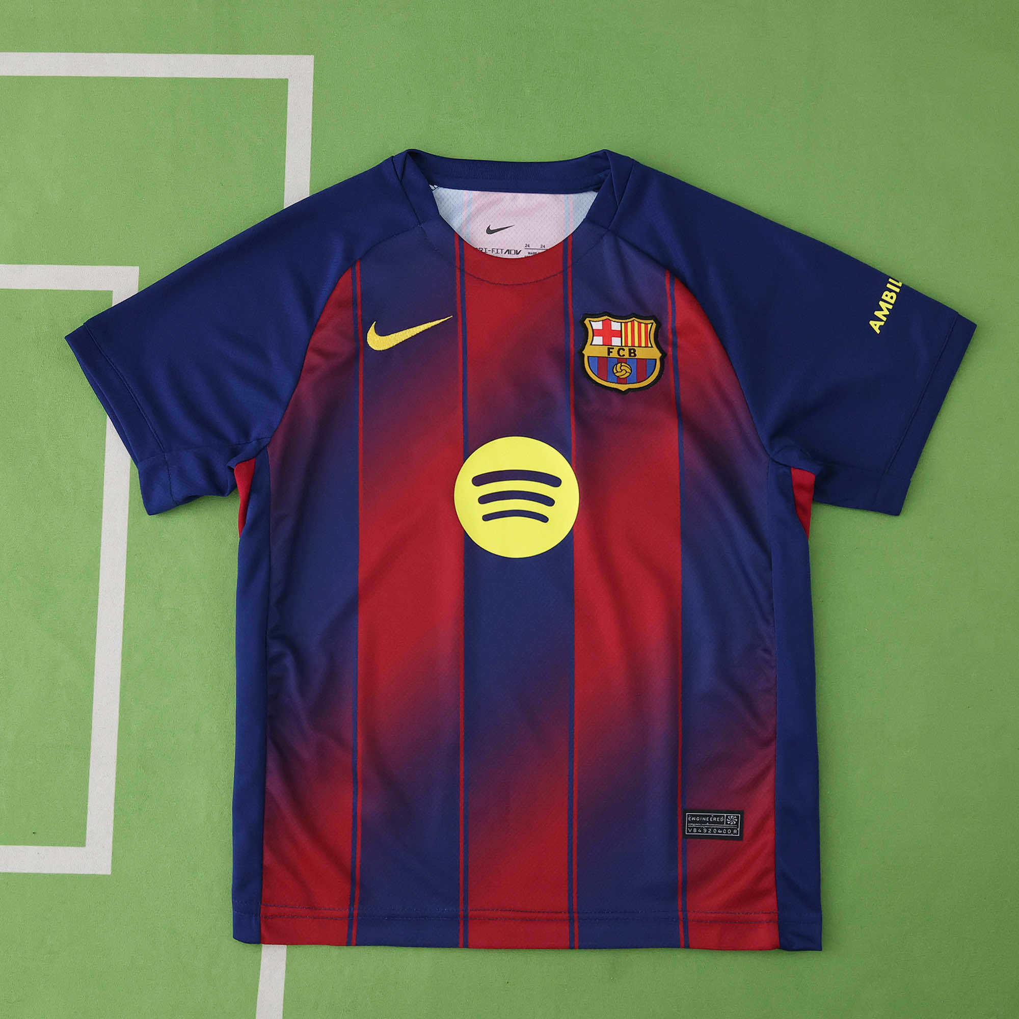 FC Barcelona 2025-2026 Season Home Kids Football Jersey Trikot Maillot