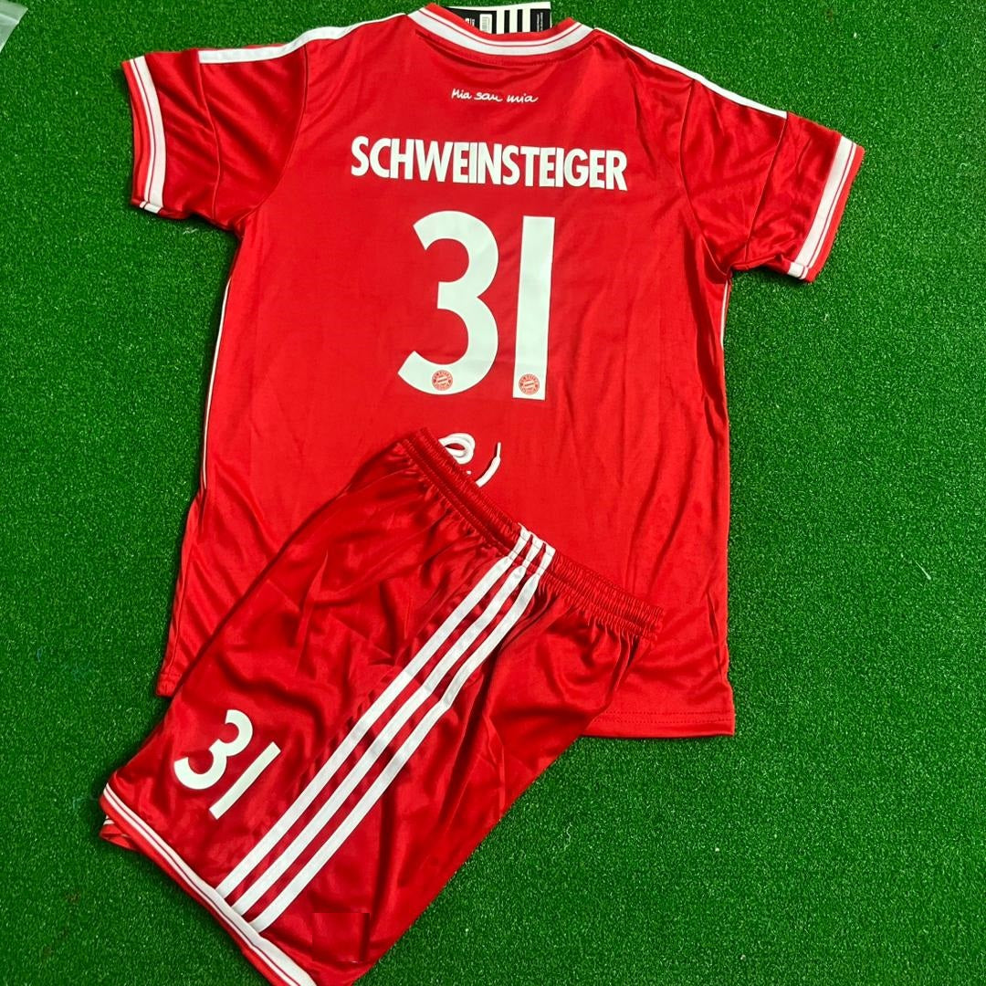 Bastian Schweinsteiger Bayern Munich 2013 Final  Kids Kit – Kit Jersey for Children – | KinderTrikot | Maillot Enfant Soccer Shirt