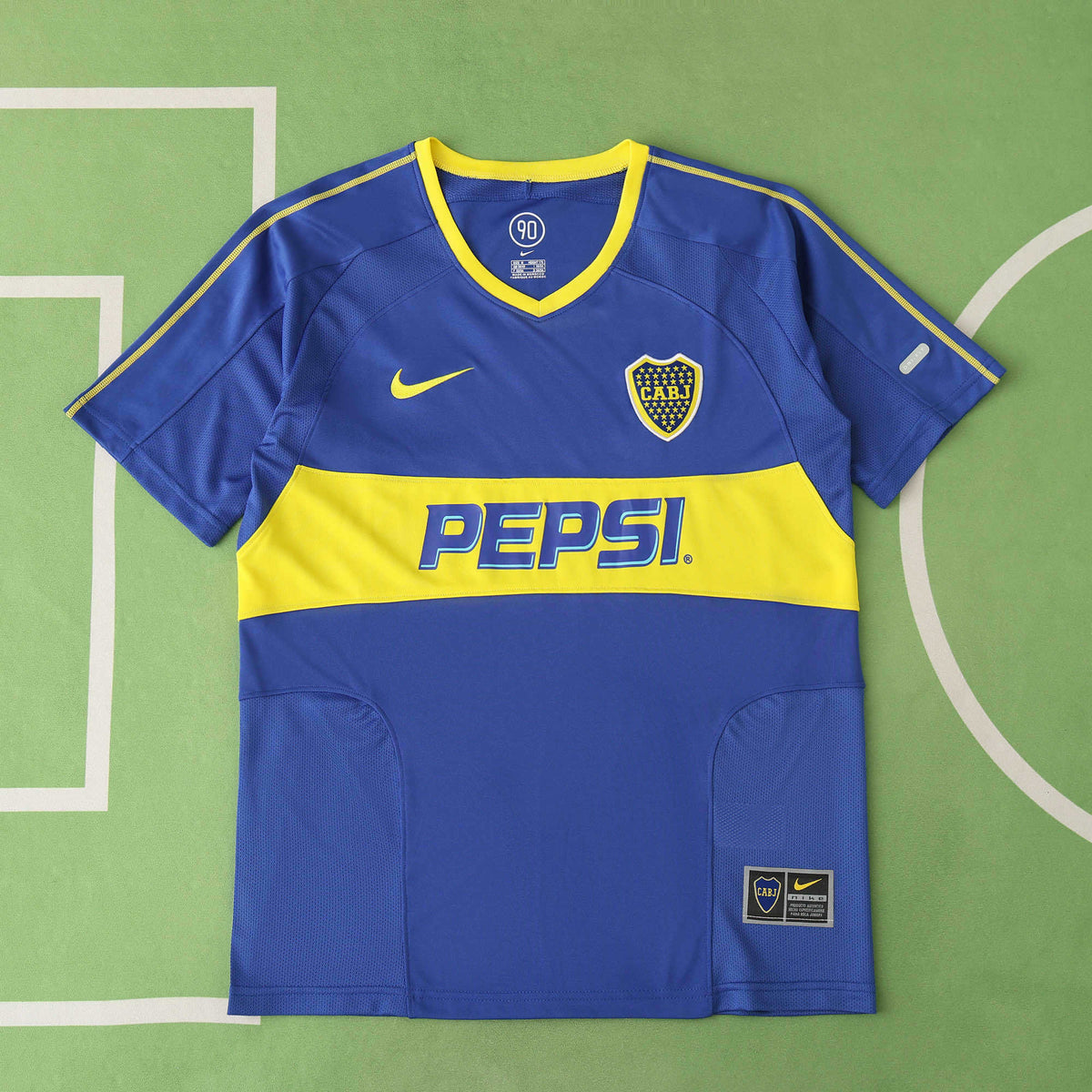 Boca Juniors 2003-2004 Season Home Retro Football Jersey Trikot Maillot