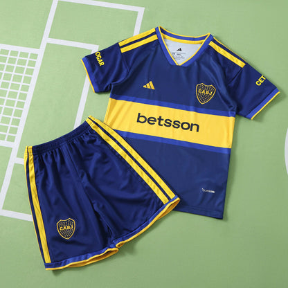 Boca Juniors 2026-2027 Season Home Kids Football Jersey Trikot Maillot