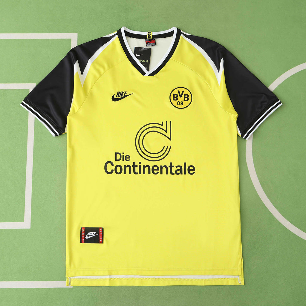 Borussia Dortmund 1995-1996 Season Home Retro Football Jersey Trikot Maillot