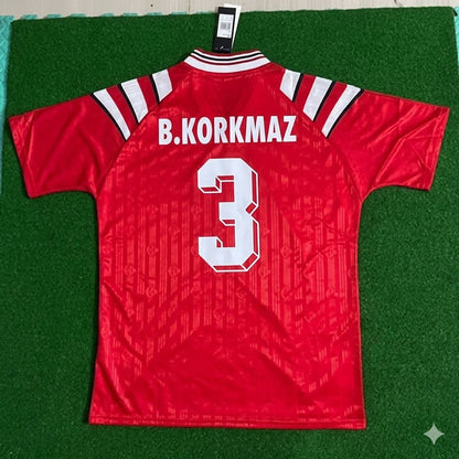 Turkey Red Nostalgic Retro Football Jersey – Bulent Korkmaz