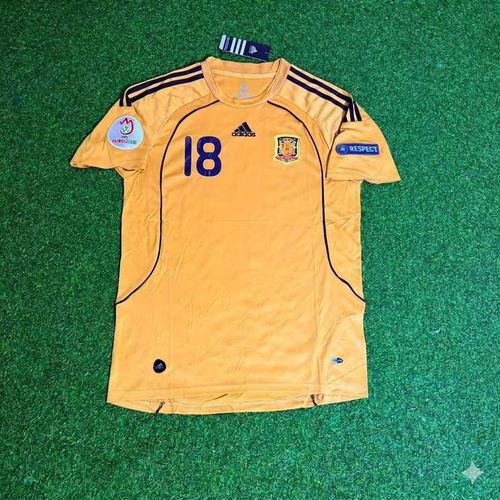 Álvaro Arbeloa 18- Spain EURO 2008 Retro Football Jersey