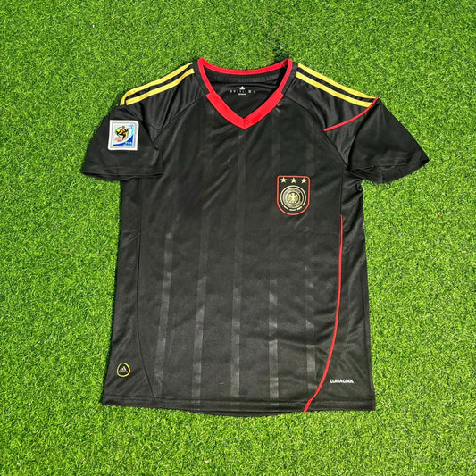 Deutschland Deutschland 2010 World Cup Schwarzes Retro-Fußballtrikot