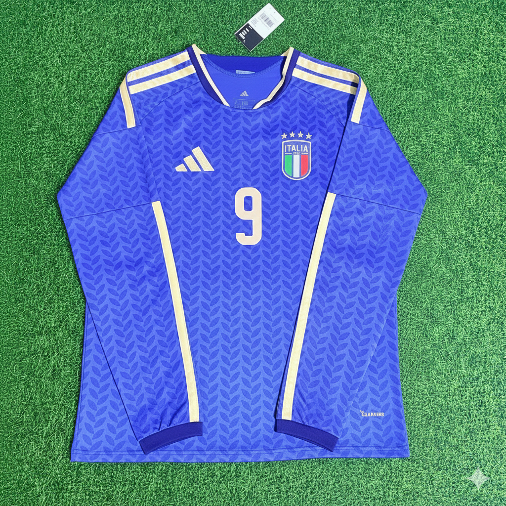 Mateo Retegui 9 - Maillot de Foot Manches Longues Italie Coupe du Monde 2026