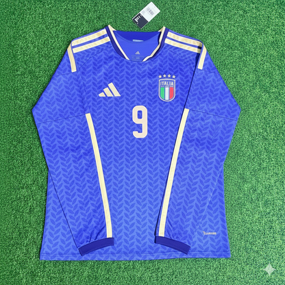 Mateo Retegui 9- Italy 2026 World Cup Long Sleeve Football Jersey