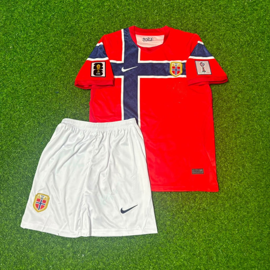 Alexander Sørloth Norwegen 2026 WM Kinder Fußballtrikot