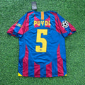 Carles Puyol #5 Barcelona 2006 Retro Football Jersey Soccer Shirt