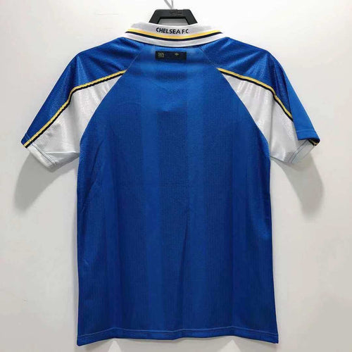 Chelsea 1997-1999 Season Home Blue Retro  Football Jersey Trikot Maillot