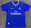 Chelsea 2003-2005 Season Home Blue Retro  Football Jersey Trikot Maillot