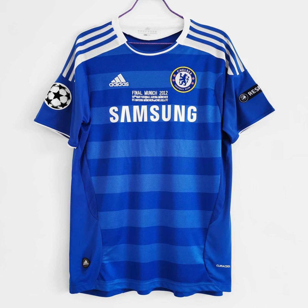 Chelsea 2011-2012 Season Home Blue Retro  Football Jersey Trikot Maillot