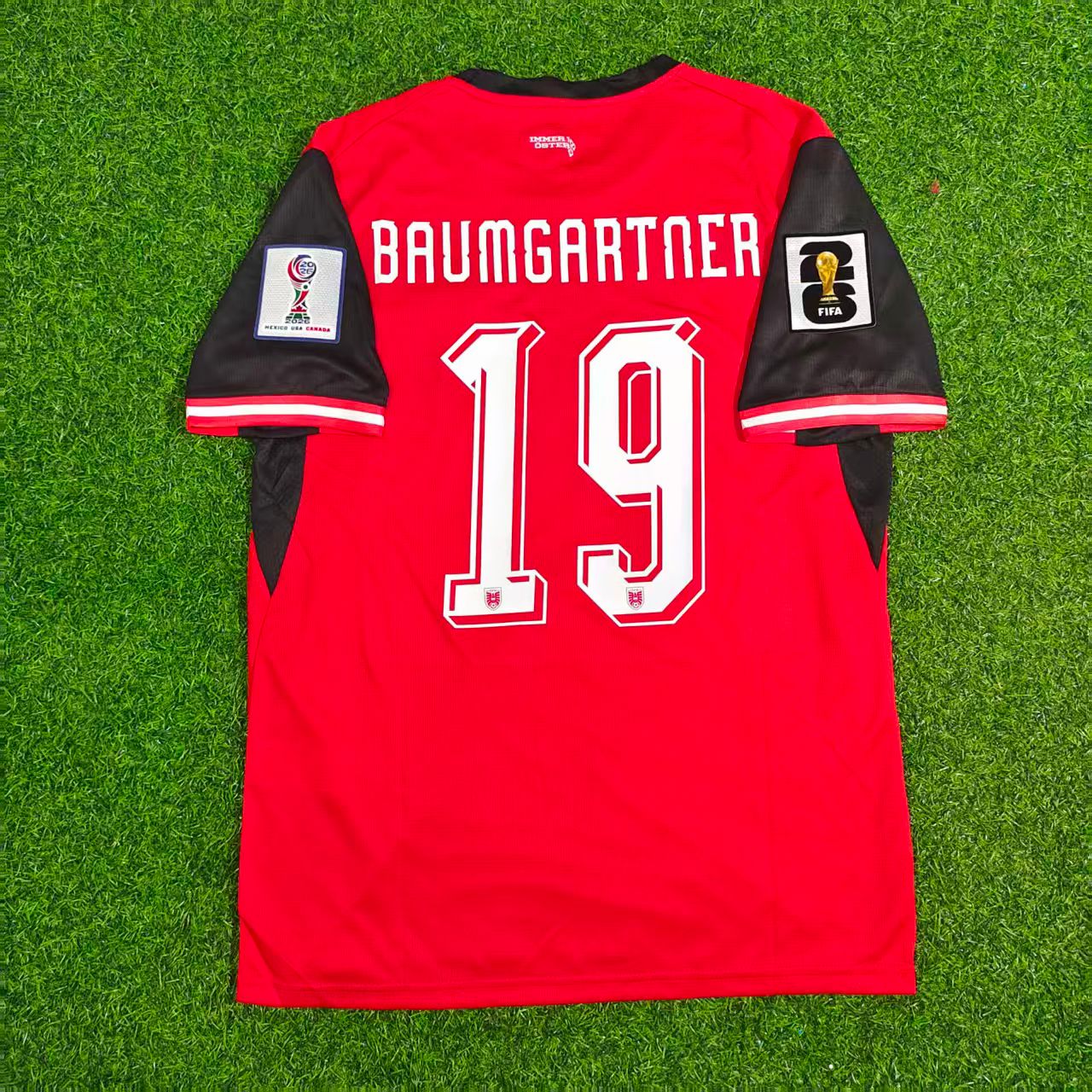 Christoph Baumgartner 19- Austria 2026 World Cup Kit Jersey Trikot Maillot
