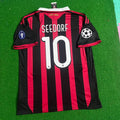 Clarence Seedorf #10 - AC Mailand 2009 2010 Rot Schwarz Trikot Jersey Trikot Maillot Fußballhemd