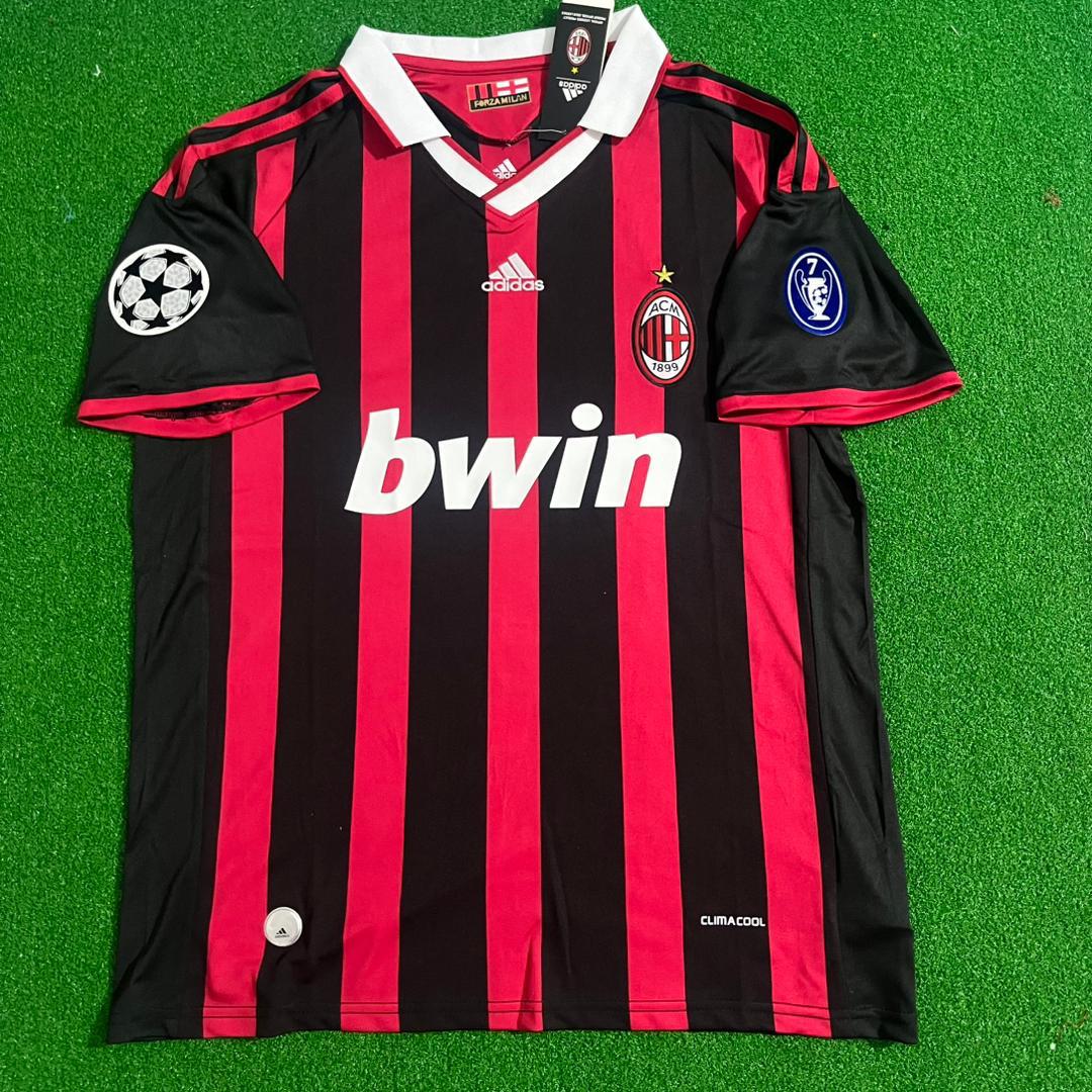 Clarence Seedorf #10 - AC Milan 2009 2010 Red Black Kit Jersey Trikot Maillot Soccer Shirt