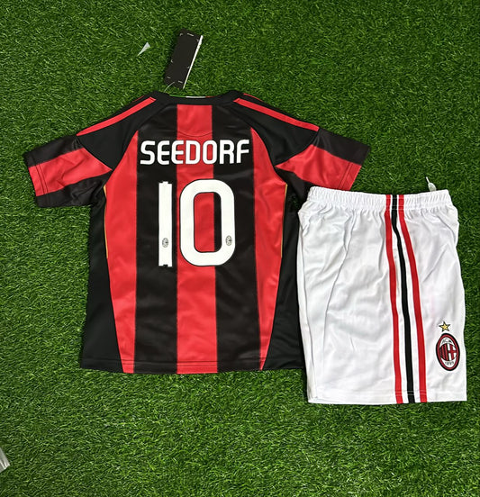 Clarence Seedorf #10 - Milan 2010 2011 Rot Schwarz Trikot Jersey Maillot Shirt