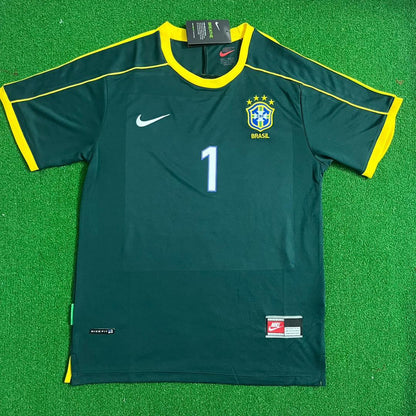 Claudio Taffarel Brasilien 1998 Retro Torwarttrikot Fußball T-Shirt