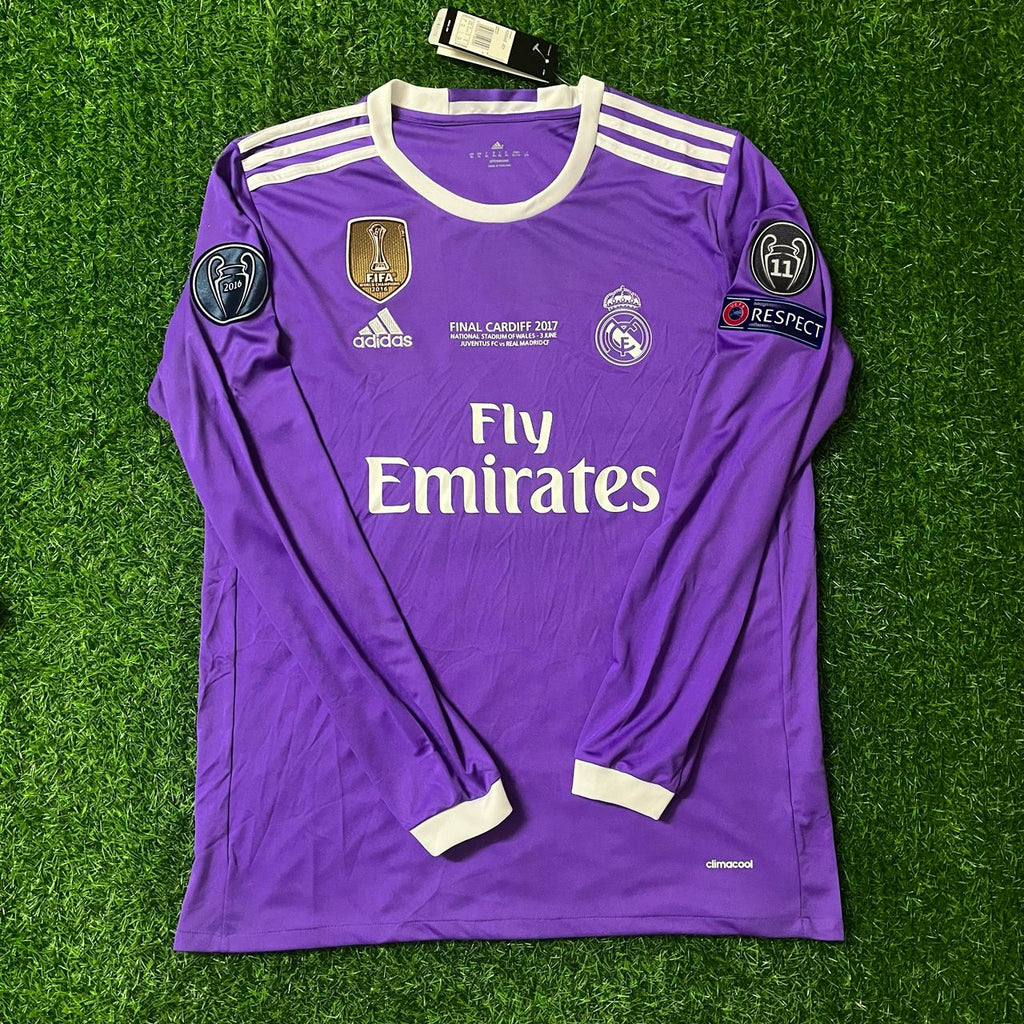 Cristiano Ronaldo 7 - Real Final CL Langarm Trikot Fußballtrikot