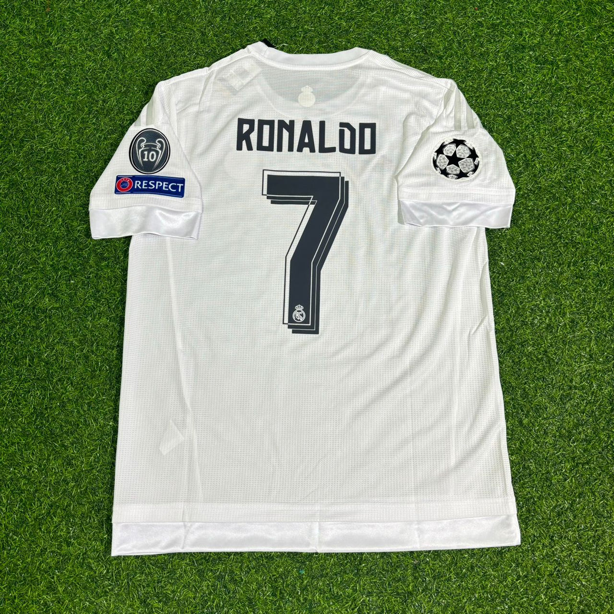 Cristiano Ronaldo 7 Real Madrid 2016 Champions League Final Football Jersey Kit
