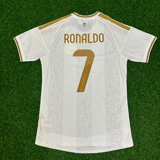 Cristiano Ronaldo Al Nassr Nouvelle Saison 2027 Maillot Blanc