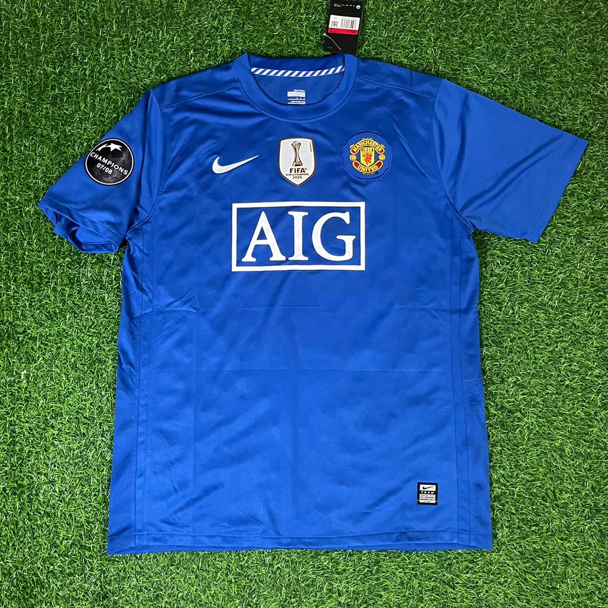 Nemanja Vidic Manchester United 2008 Champions League Retro Fußballtrikot