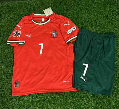 Cristiano Ronaldo Portugal Vainqueur de la Ligue des Nations de l'UEFA Tenue Enfant Maillot Maillot Maillot