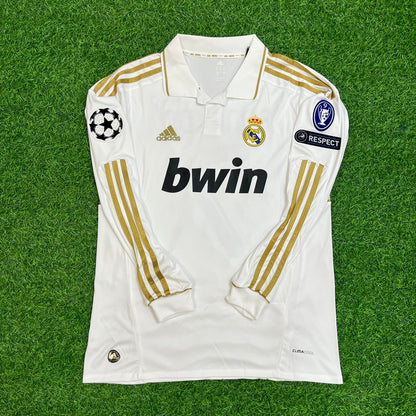Kaká Leite 8- Real Madrid 2011-2012 White Long Sleeve Jersey Soccer Shirt