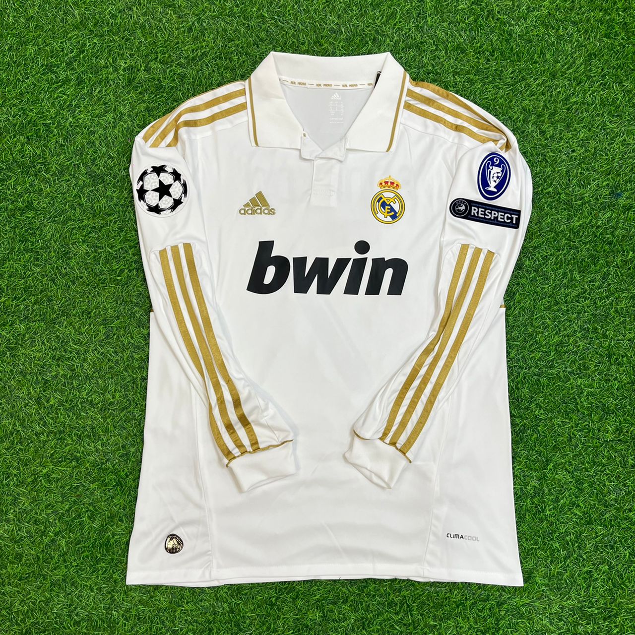 Angel Di Maria 22- Real Madrid 2011-2012 White Long Sleeve Jersey Soccer Shirt
